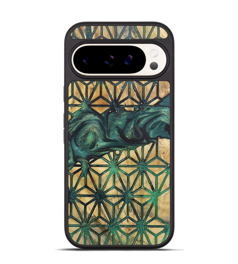 Pixel 9 Pro Wood+Resin Phone Case - Floyd (Pattern, 718193)