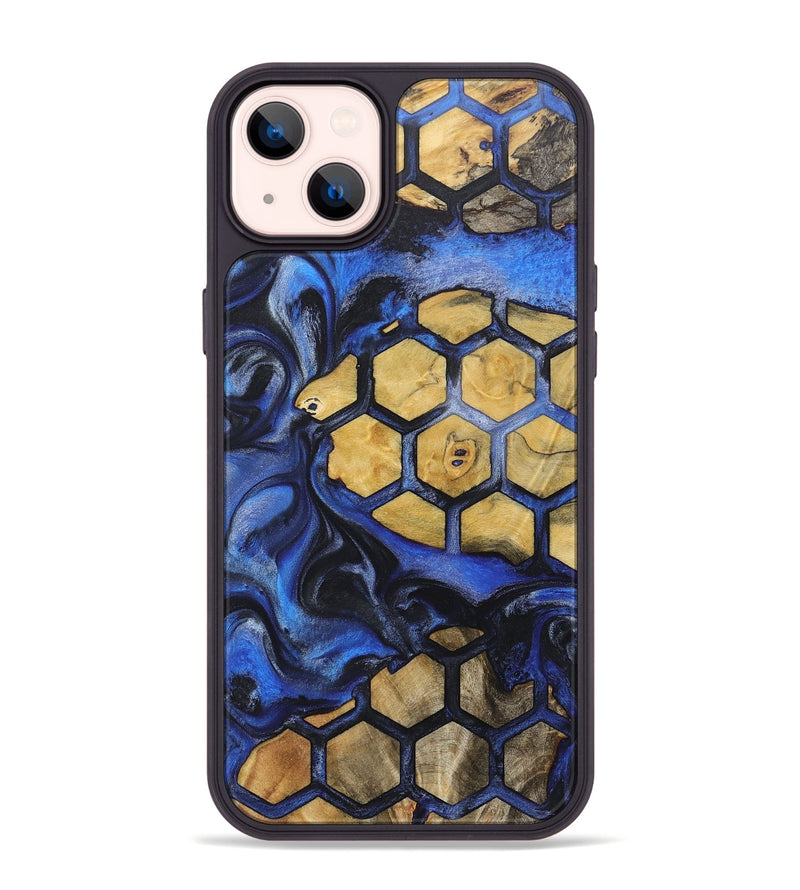 iPhone 14 Plus Wood+Resin Phone Case - Margot (Pattern, 718195)