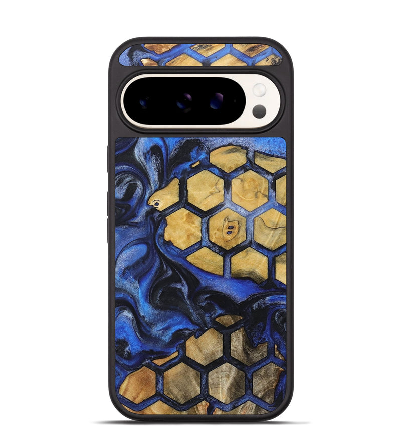 Pixel 9 Pro Wood+Resin Phone Case - Margot (Pattern, 718195)