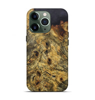 iPhone 13 Pro Wood+Resin Live Edge Phone Case - Sandy (Wood Burl, 718239)