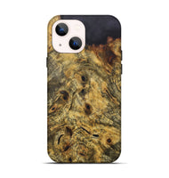 iPhone 14 Wood+Resin Live Edge Phone Case - Sandy (Wood Burl, 718239)