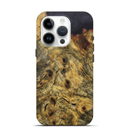 iPhone 15 Pro Wood+Resin Live Edge Phone Case - Sandy (Wood Burl, 718239)