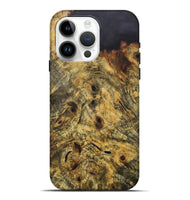 iPhone 15 Pro Max Wood+Resin Live Edge Phone Case - Sandy (Wood Burl, 718239)