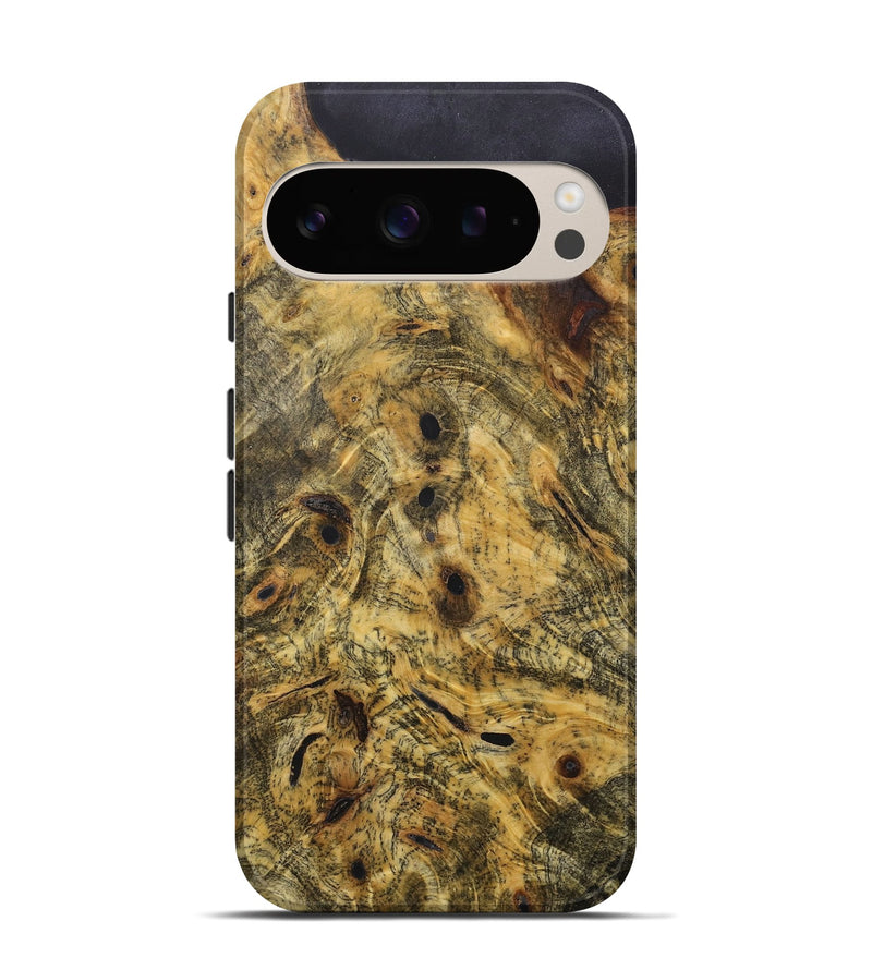 Pixel 9 Wood+Resin Live Edge Phone Case - Sandy (Wood Burl, 718239)