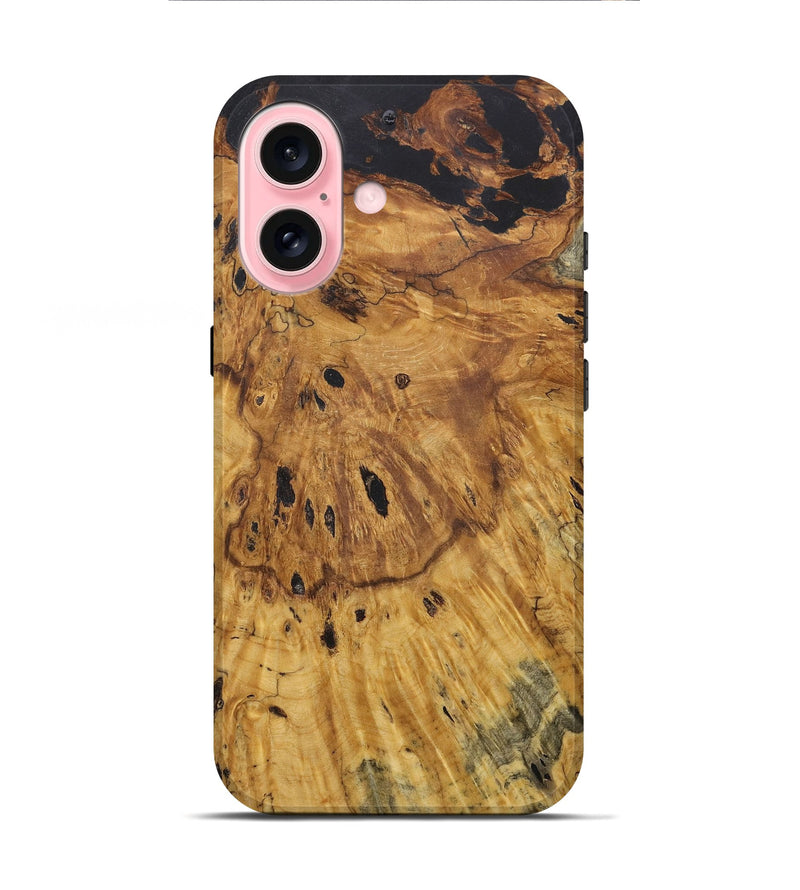 iPhone 16 Wood+Resin Live Edge Phone Case - Braydon (Wood Burl, 718240)