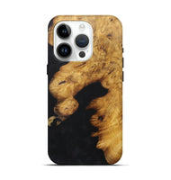 iPhone 15 Pro Wood+Resin Live Edge Phone Case - Amari (Pure Black, 718241)