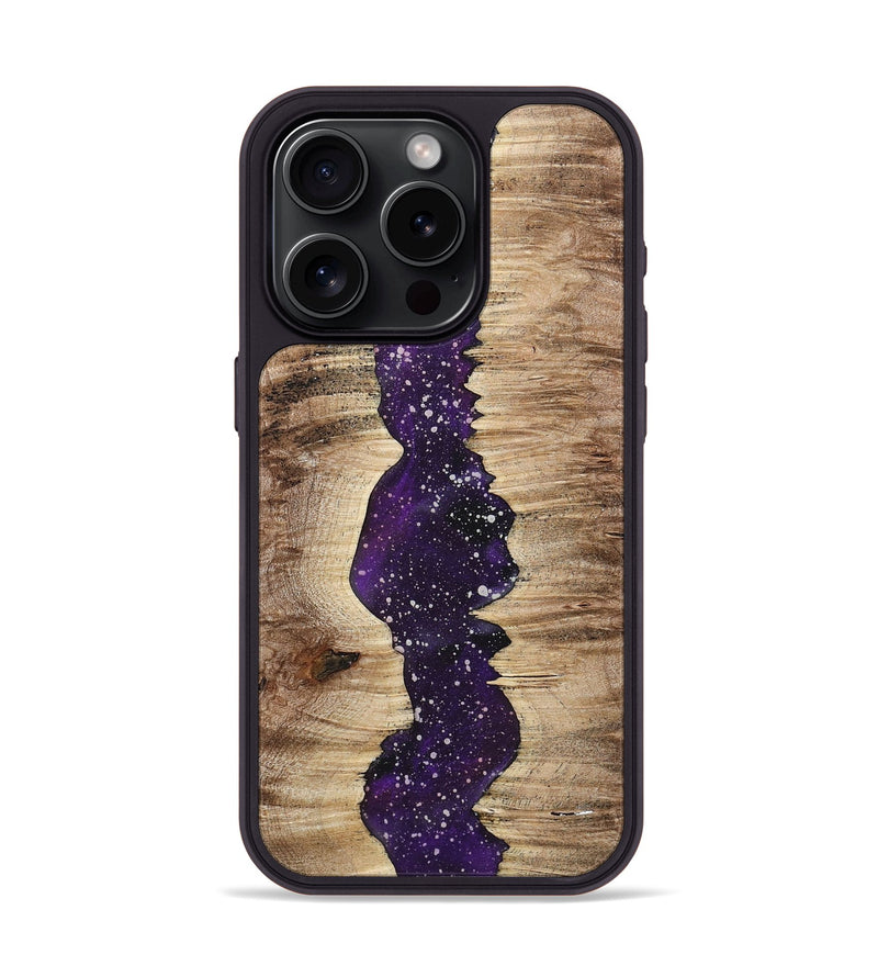 iPhone 15 Pro Wood+Resin Phone Case - Ty (Cosmos, 718270)