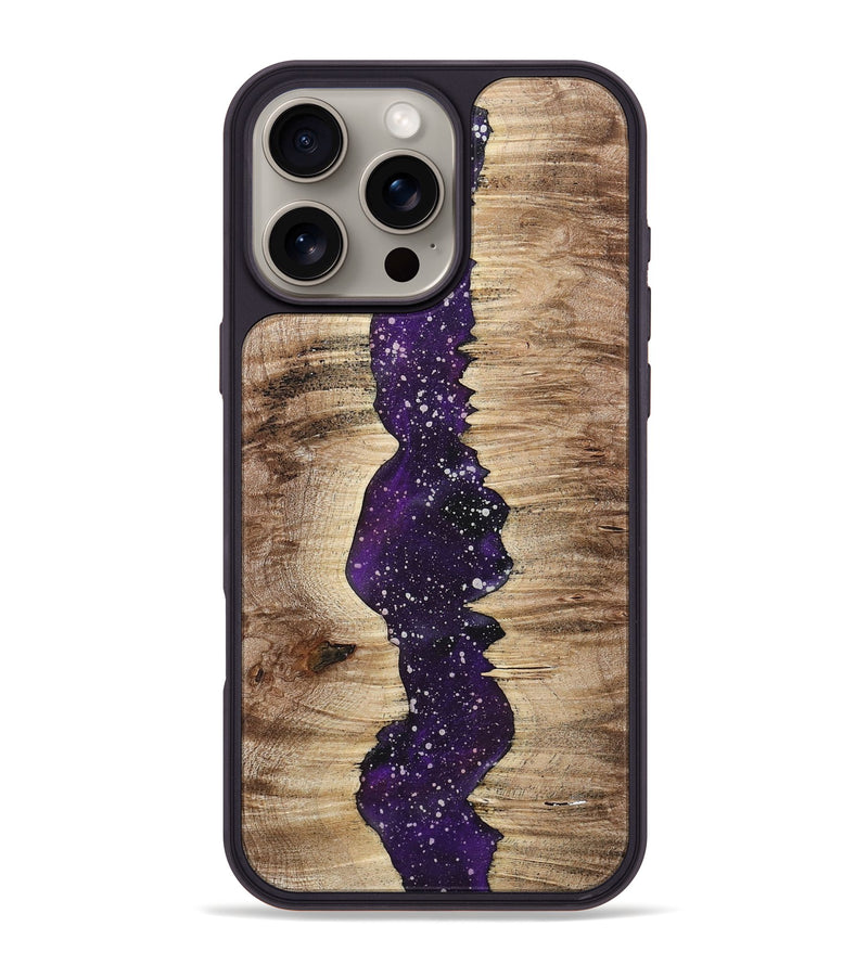 iPhone 16 Pro Max Wood+Resin Phone Case - Ty (Cosmos, 718270)