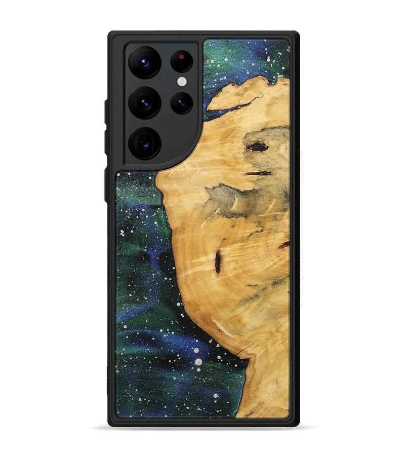 Galaxy S22 Ultra Wood+Resin Phone Case - Emely (Cosmos, 718277)