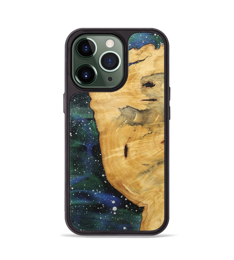 iPhone 13 Pro Wood+Resin Phone Case - Emely (Cosmos, 718277)