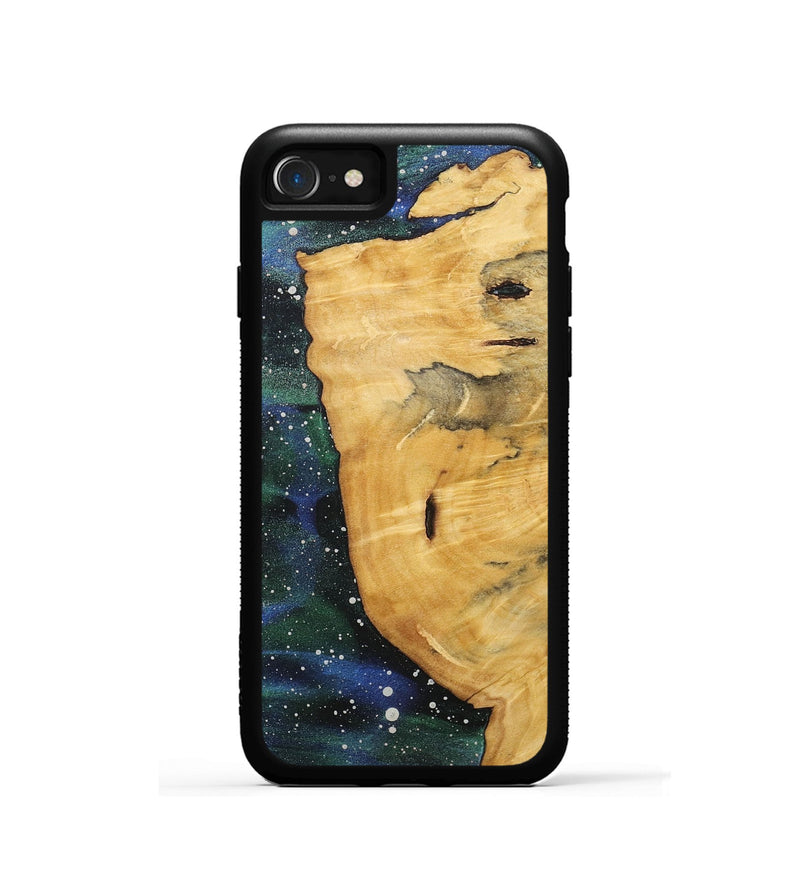 iPhone SE Wood+Resin Phone Case - Emely (Cosmos, 718277)