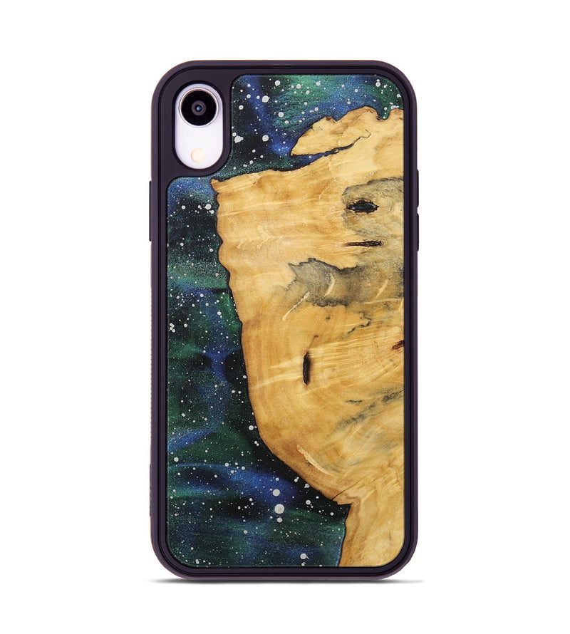 iPhone Xr Wood+Resin Phone Case - Emely (Cosmos, 718277)