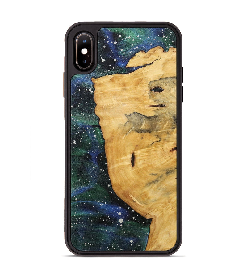 iPhone Xs Max Wood+Resin Phone Case - Emely (Cosmos, 718277)