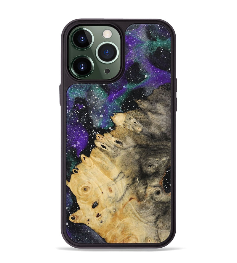 iPhone 13 Pro Max Wood+Resin Phone Case - Merle (Cosmos, 718287)