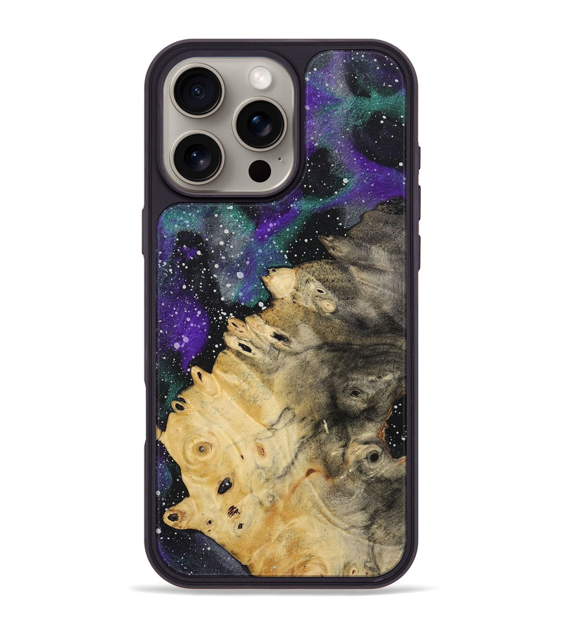 iPhone 16 Pro Max Wood+Resin Phone Case - Merle (Cosmos, 718287)