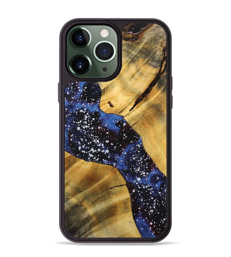 iPhone 13 Pro Max Wood+Resin Phone Case - Malakai (Cosmos, 718291)