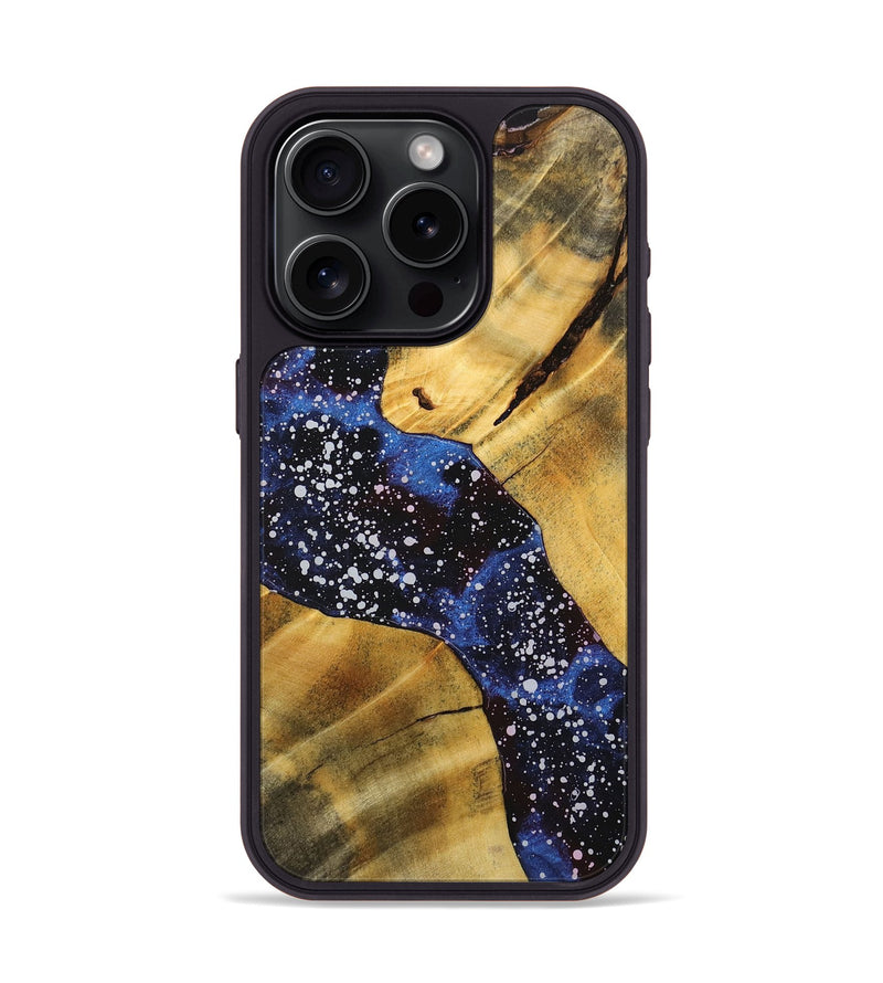 iPhone 15 Pro Wood+Resin Phone Case - Malakai (Cosmos, 718291)