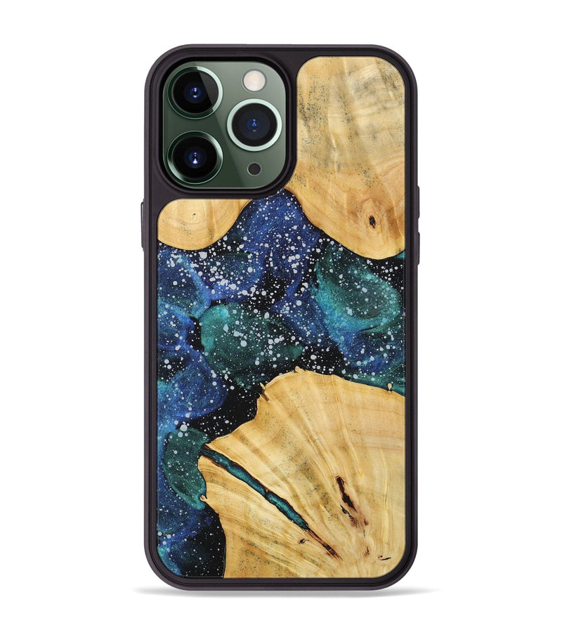 iPhone 13 Pro Max Wood+Resin Phone Case - Elias (Cosmos, 718300)