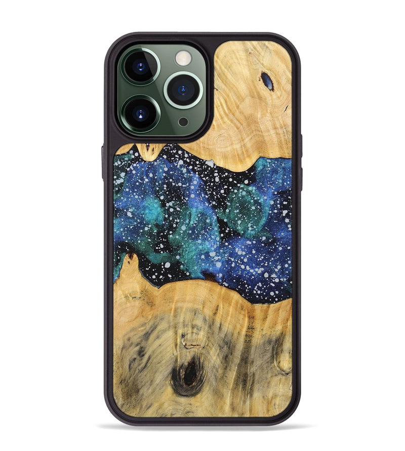 iPhone 13 Pro Max Wood+Resin Phone Case - Goldie (Cosmos, 718301)