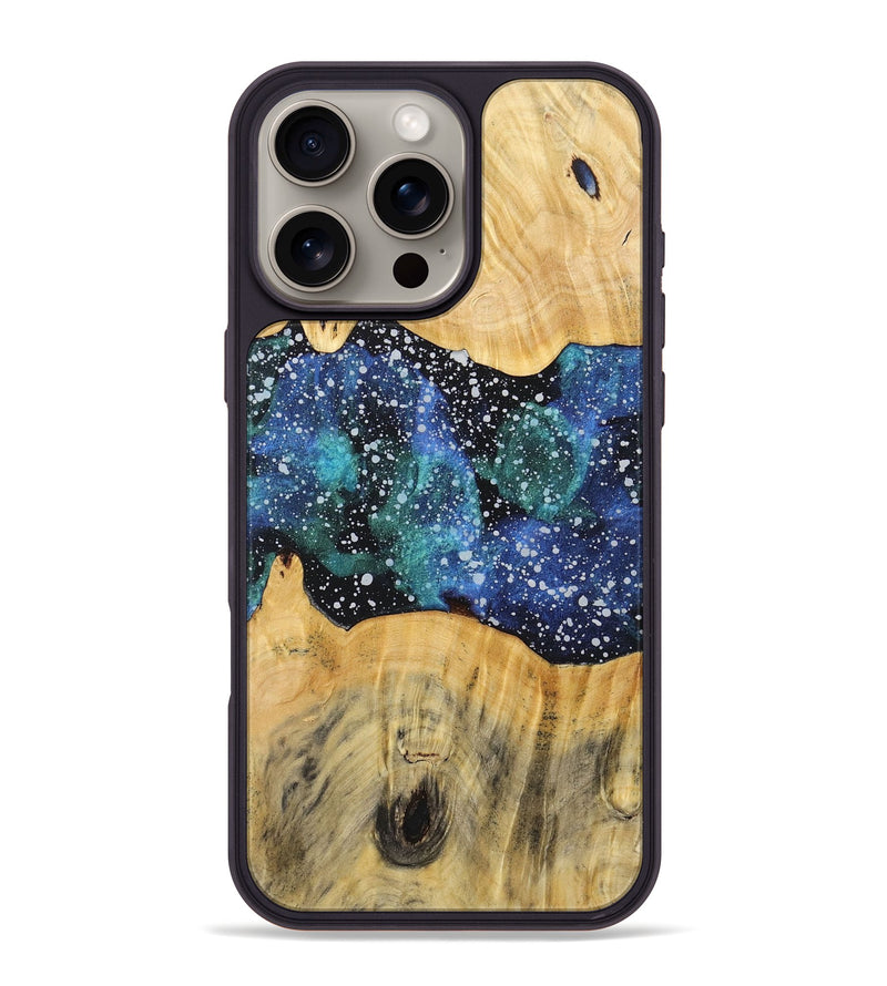 iPhone 16 Pro Max Wood+Resin Phone Case - Goldie (Cosmos, 718301)