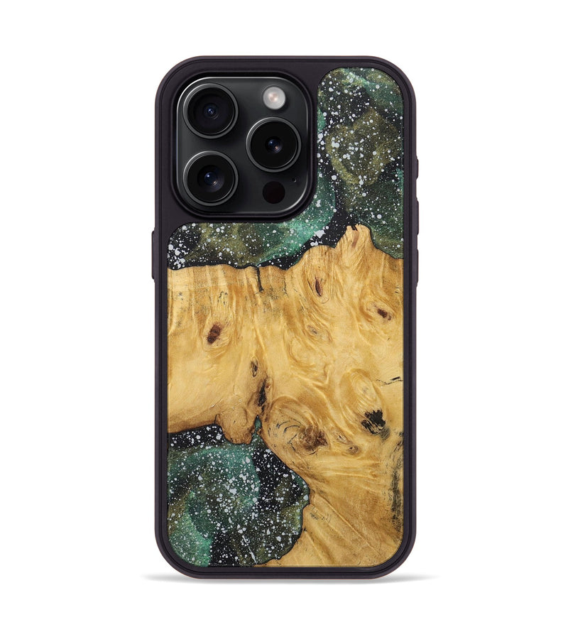 iPhone 15 Pro Wood+Resin Phone Case - Kevin (Cosmos, 718308)