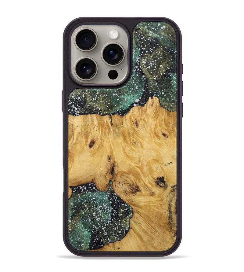 iPhone 16 Pro Max Wood+Resin Phone Case - Kevin (Cosmos, 718308)