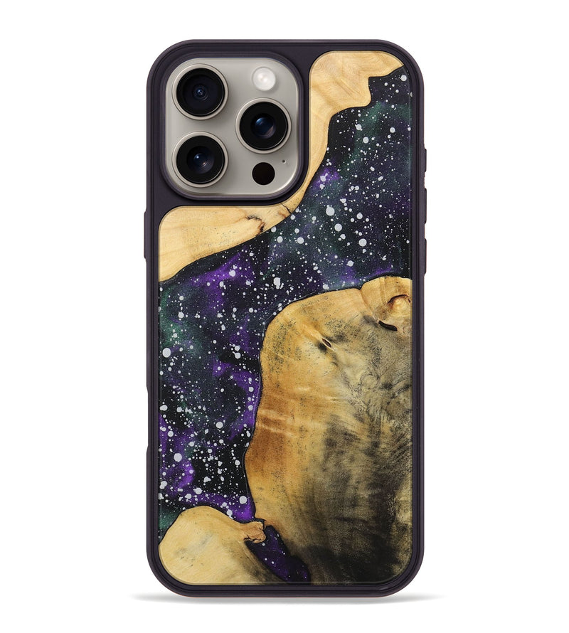 iPhone 16 Pro Max Wood+Resin Phone Case - Aylin (Cosmos, 718311)