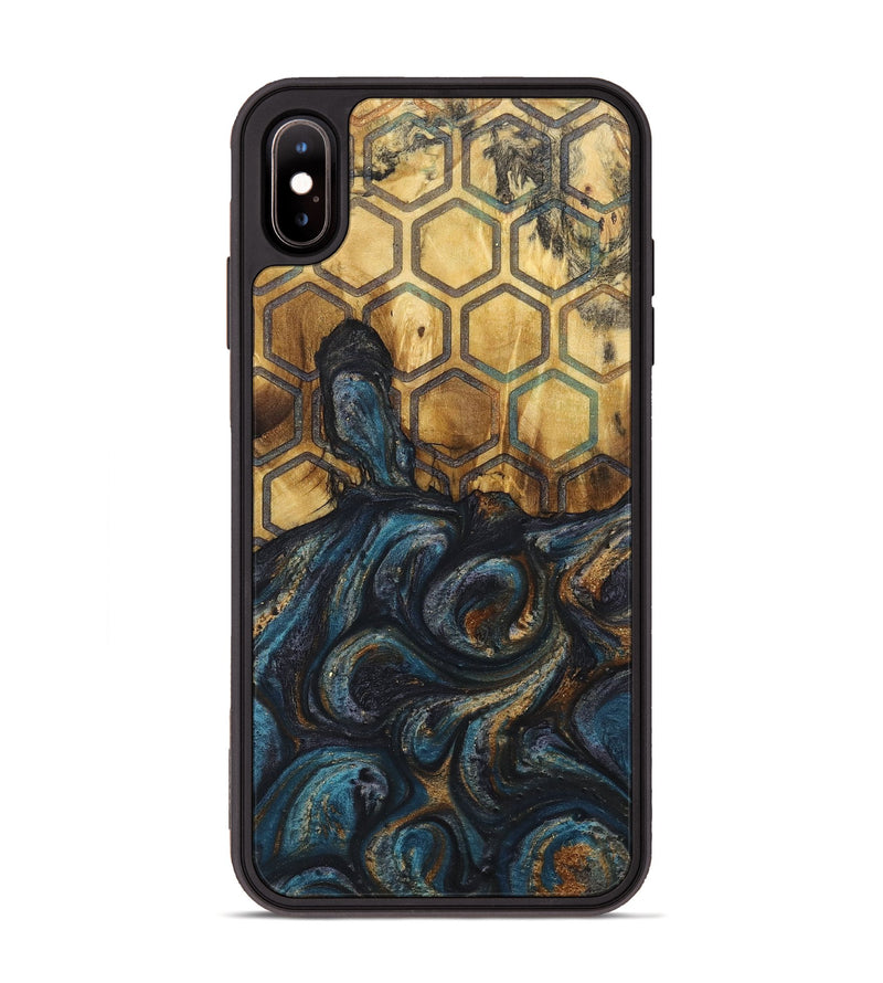 iPhone Xs Max Wood+Resin Phone Case - Annette (Pattern, 718340)