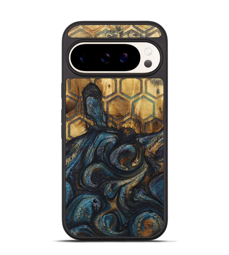 Pixel 9 Pro Wood+Resin Phone Case - Annette (Pattern, 718340)