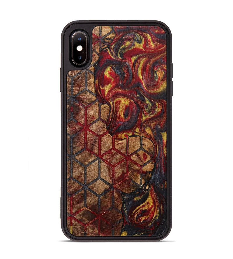 iPhone Xs Max Wood+Resin Phone Case - Helen (Pattern, 718343)