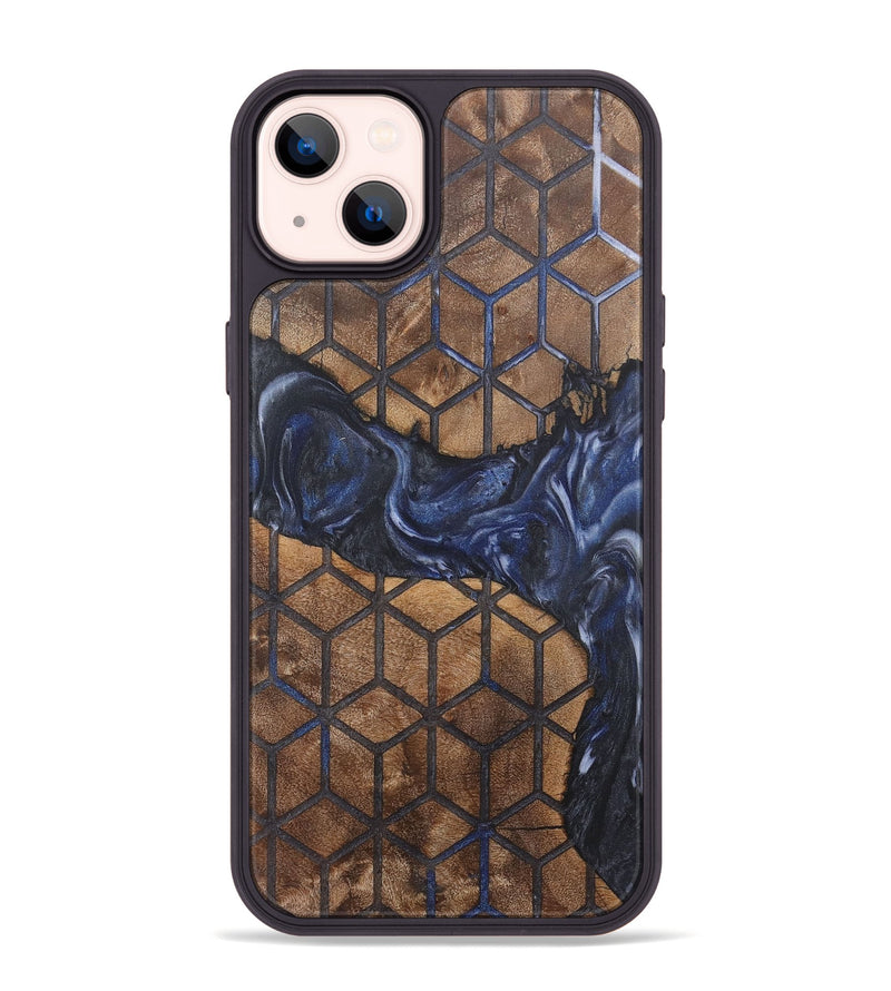 iPhone 14 Plus Wood+Resin Phone Case - Camryn (Pattern, 718345)