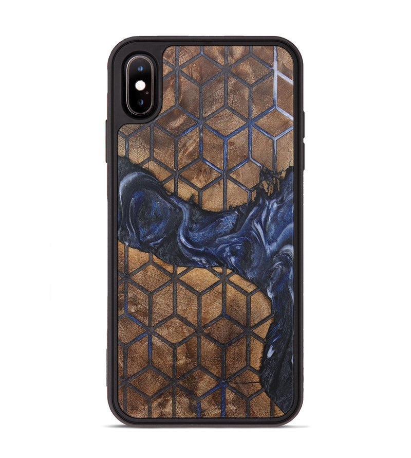 iPhone Xs Max Wood+Resin Phone Case - Camryn (Pattern, 718345)