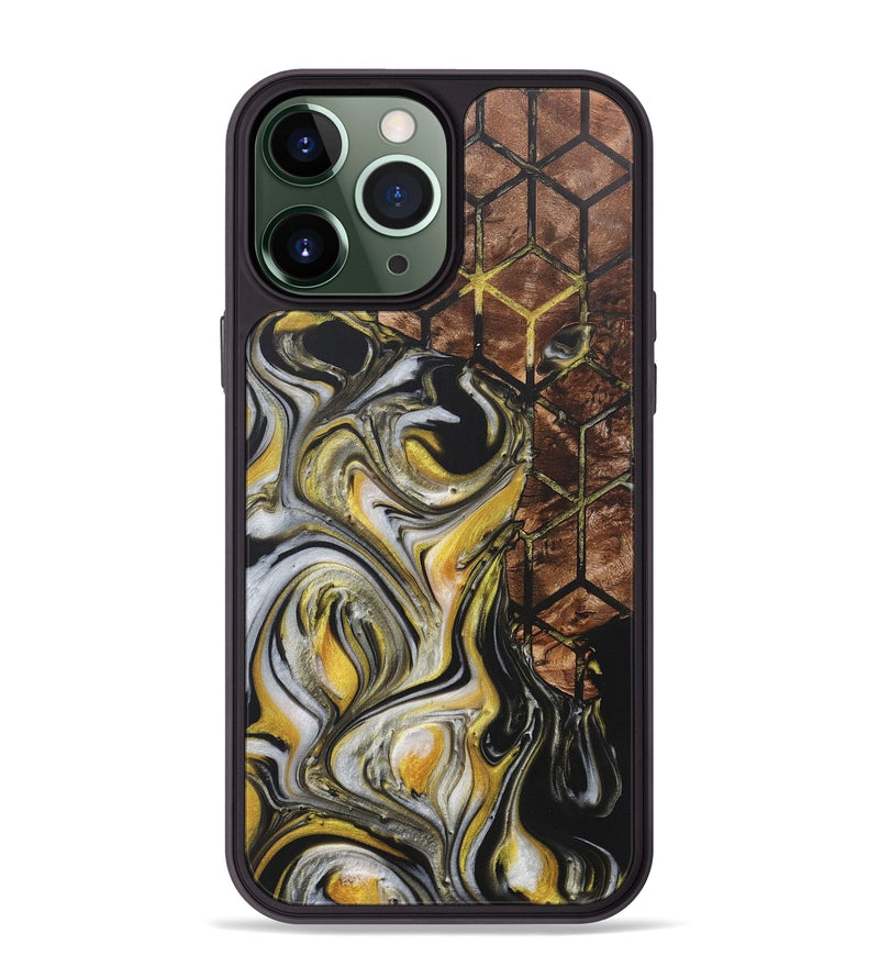 iPhone 13 Pro Max Wood+Resin Phone Case - Tessa (Pattern, 718349)