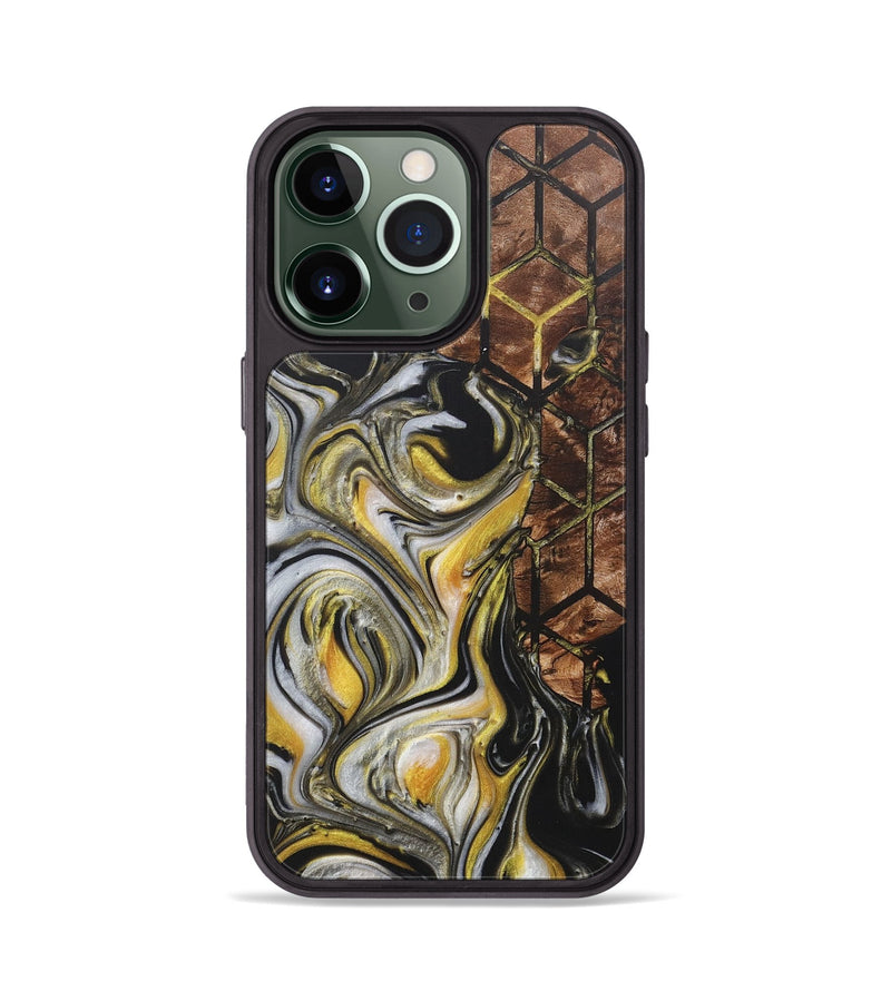 iPhone 13 Pro Wood+Resin Phone Case - Tessa (Pattern, 718349)