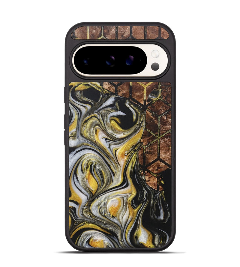 Pixel 9 Pro Wood+Resin Phone Case - Tessa (Pattern, 718349)