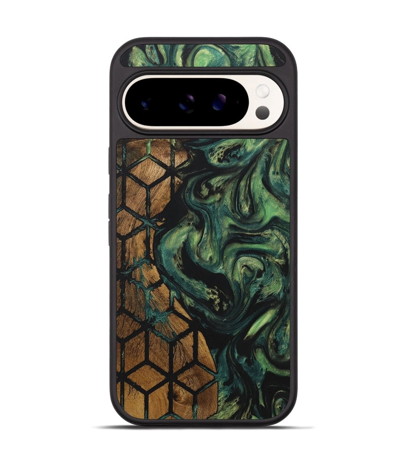 Pixel 9 Pro Wood+Resin Phone Case - Mackenzie (Pattern, 718353)