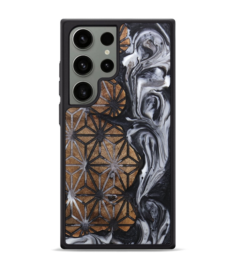 Galaxy S24 Ultra Wood+Resin Phone Case - Tevin (Pattern, 718355)