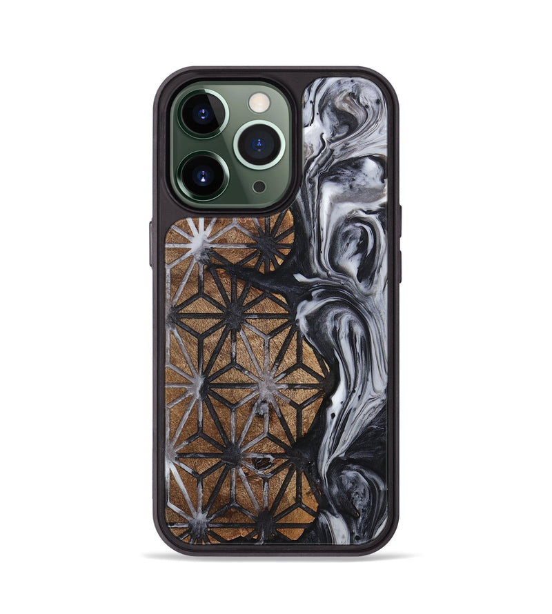 iPhone 13 Pro Wood+Resin Phone Case - Tevin (Pattern, 718355)