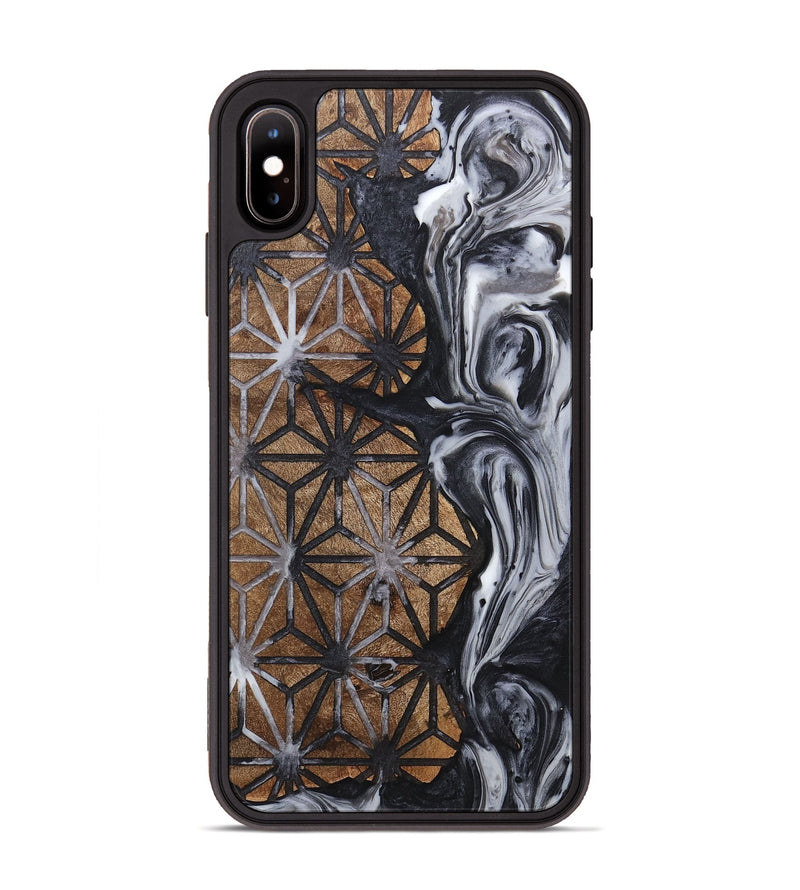 iPhone Xs Max Wood+Resin Phone Case - Tevin (Pattern, 718355)