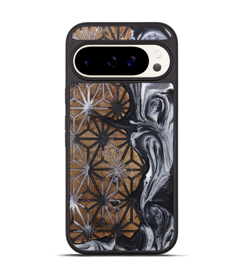 Pixel 9 Pro Wood+Resin Phone Case - Tevin (Pattern, 718355)