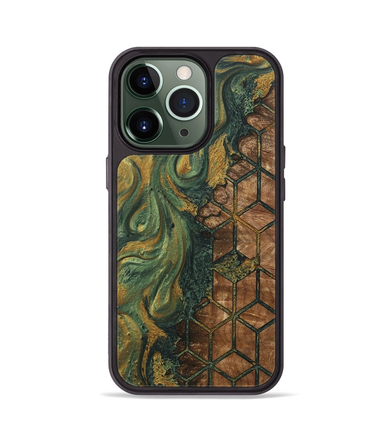 iPhone 13 Pro Wood+Resin Phone Case - Keaton (Pattern, 718364)