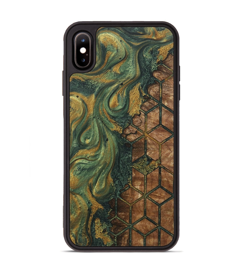 iPhone Xs Max Wood+Resin Phone Case - Keaton (Pattern, 718364)