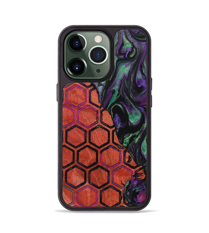 iPhone 13 Pro Wood+Resin Phone Case - Guadalupe (Pattern, 718379)