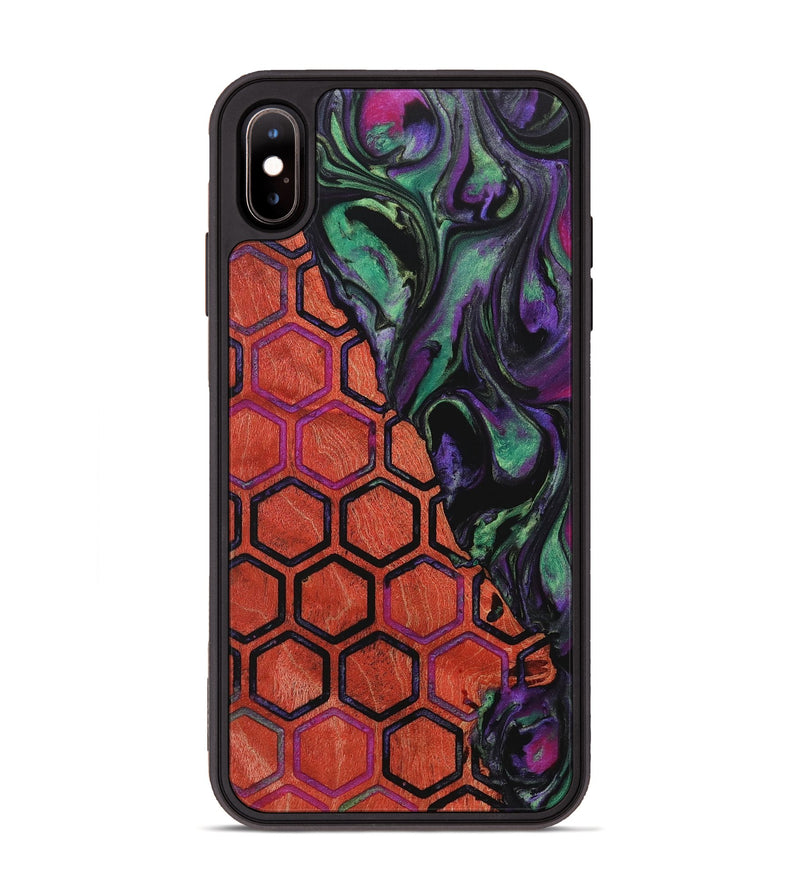 iPhone Xs Max Wood+Resin Phone Case - Guadalupe (Pattern, 718379)