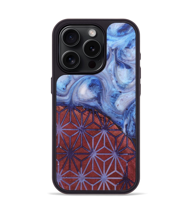 iPhone 15 Pro Wood+Resin Phone Case - Willie (Pattern, 718381)