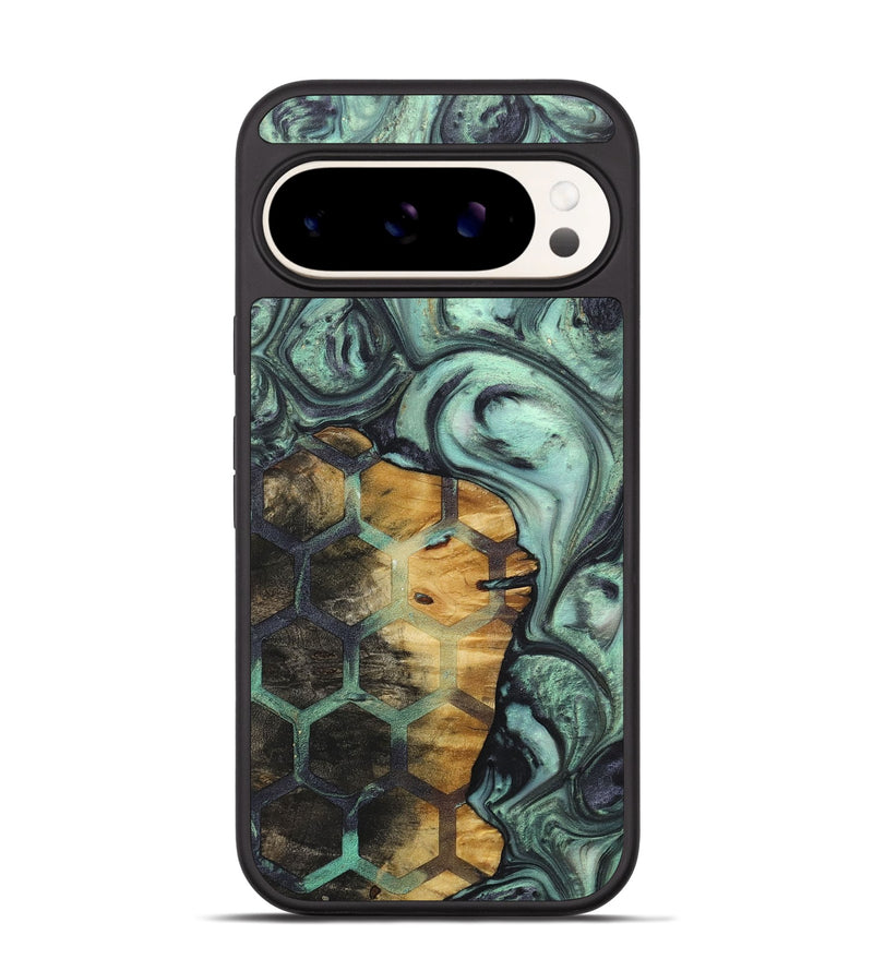 Pixel 9 Pro Wood+Resin Phone Case - Simon (Pattern, 718395)