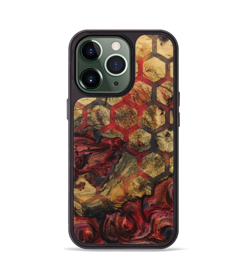 iPhone 13 Pro Wood+Resin Phone Case - Shari (Pattern, 718402)