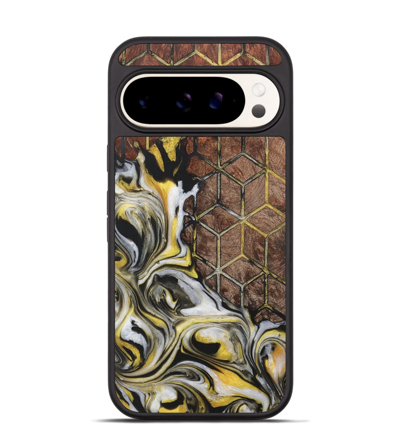 Pixel 9 Pro Wood+Resin Phone Case - Lewis (Pattern, 718405)