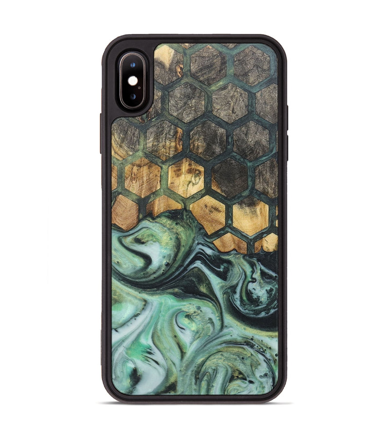 iPhone Xs Max Wood+Resin Phone Case - Woodrow (Pattern, 718408)