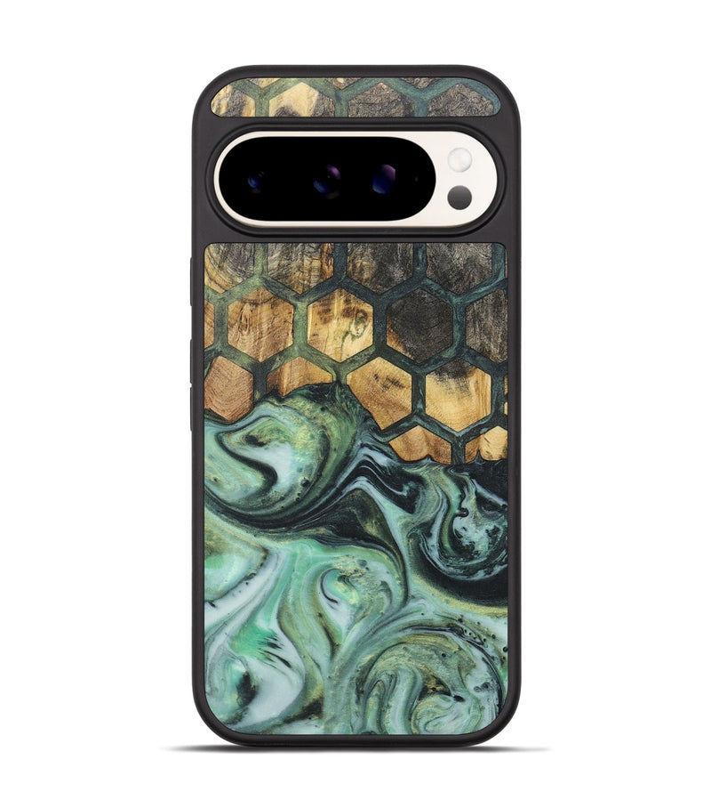 Pixel 9 Pro Wood+Resin Phone Case - Woodrow (Pattern, 718408)